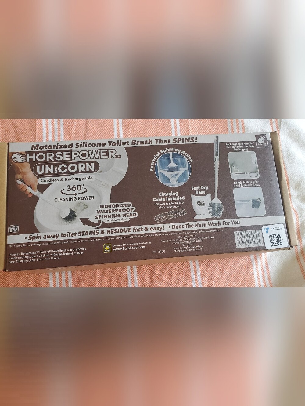 NIB Horsepower Unicorn Electric Toilet Brush